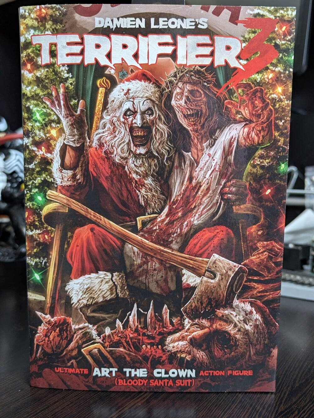 Damien Leone's Terrifier 3 Art the Clown Bloody Santa Suit Collector Box RARE